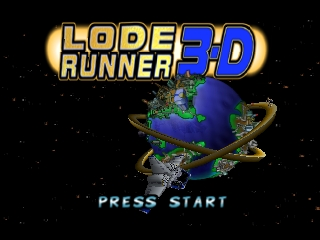 Lode Runner 3-D (Japan) Title Screen